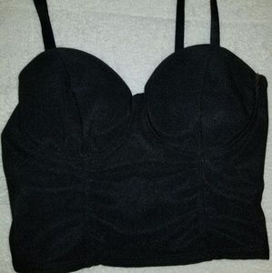Black Arden B crop top